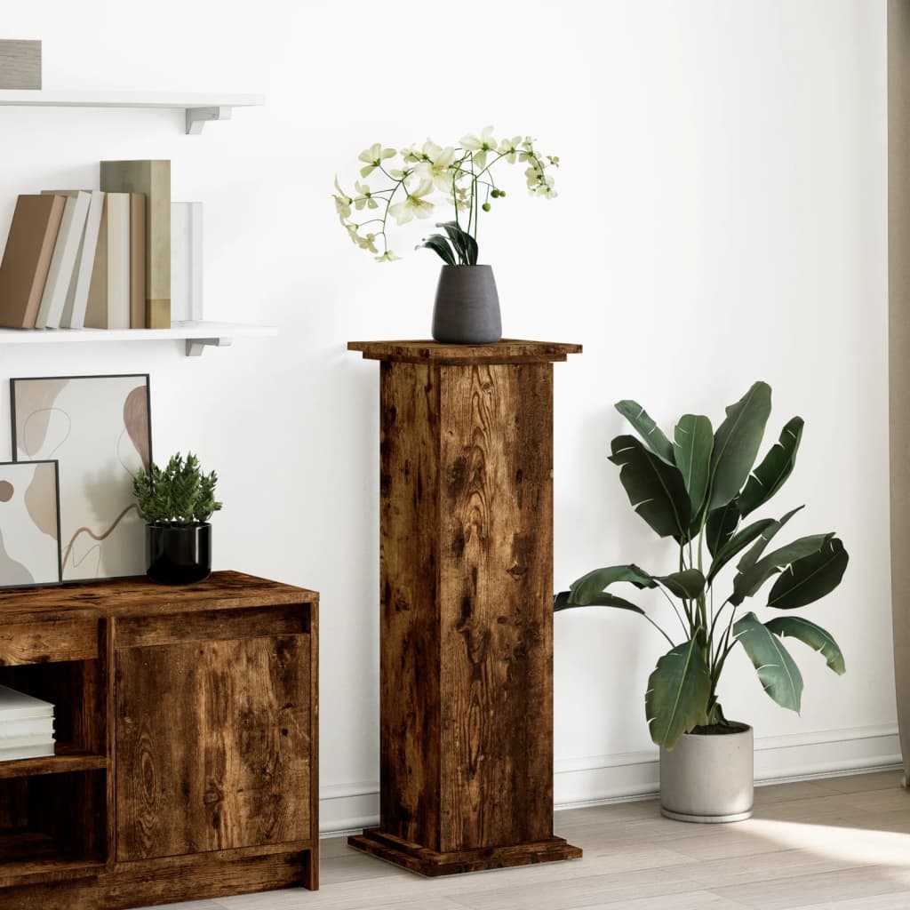 Vidaxx Sockel mit Stauraum 31x30x90 cm verarbeitetes Holz, Räuchereiche