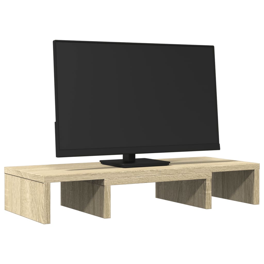 Vidaxl Monitor Standard justerbar 60x24x10,5 cm tre Sonoma eik