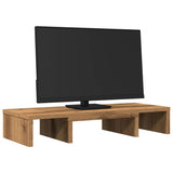 VidaXL Monitorständer verstellbar 60x24x10,5cm Holz handwerkliche Eiche