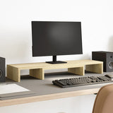 Vidaxx verstellbarer Monitorständer 80x24x10,5 cm Holz Sonoma-Eiche