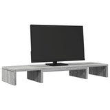 Vidaxx verstellbarer Monitorständer 80x24x10,5 cm Holzgrau Sonoma