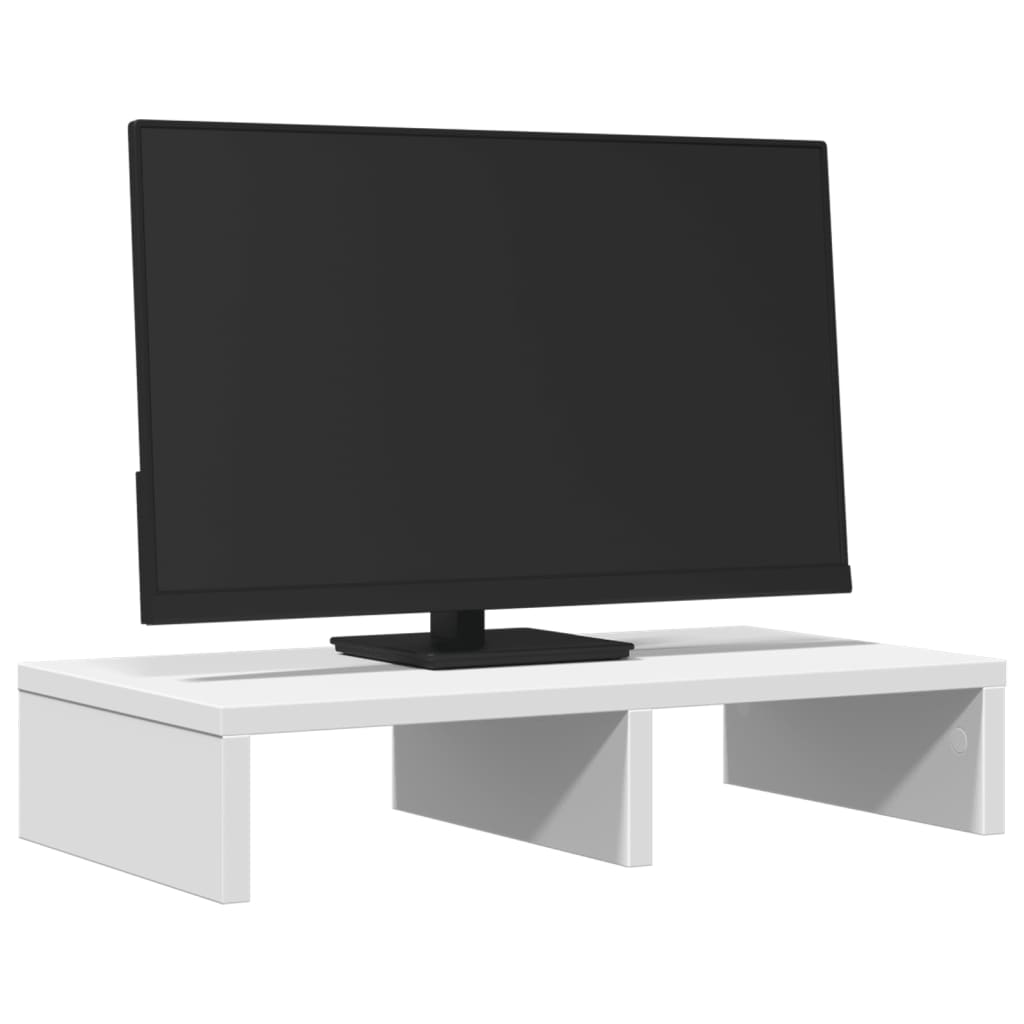 Vidaxl Monitor steet 50x27x10 cm veraarbechte Holzwäiss