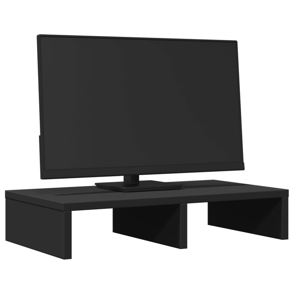 VidaXL Monitor stands 50x27x10 cm Processed Wood Black