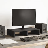 VidaXL Monitor stands 50x27x10 cm Processed Wood Black