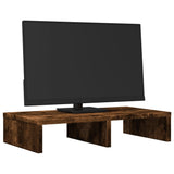 Vidaxl Monitor stands 50x27x10 cm Processed wood Smoked oak colored