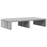 Vidaxxl-Monitorständer 50 x 27 x 10 cm, Holzwerkstoff, graue Sonoma-Eiche