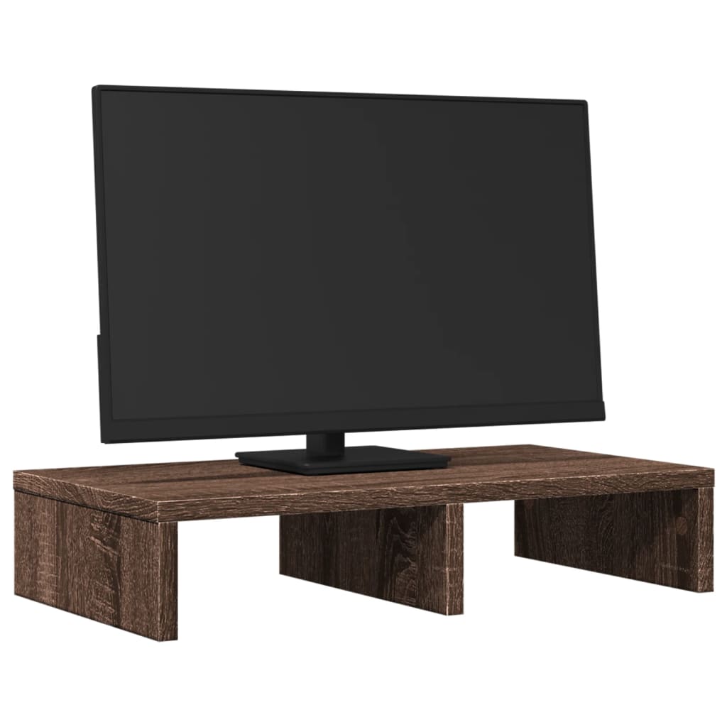 Vidaxl Monitor Standard 50x27x10 cm verschafft Holzbrong faarweg