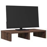 VIDAXL Monitor Standard 50x27x10 cm Oak marrone trasformato in legno colorato