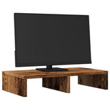 Vidaxxl Monitorständer 50x27x10 cm verarbeitetes Holz, altholzfarben
