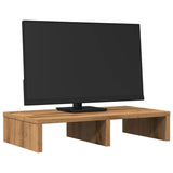 Vidaxl Monitor Standard 50x27x10 cm Colore di quercia artigianale trasformata in legno