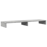 Vidaxxl Monitorständer 100 x 27 x 10 cm, Holzwerkstoff, Betongrau