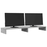 Vidaxxl Monitorständer 100 x 27 x 10 cm, Holzwerkstoff, Betongrau
