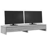 Vidaxxl Monitorständer mit Schubladen 100x27x15 cm Holzgrau Sonoma Eiche