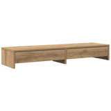 VidaXL Monitorständer mit Schubladen 100x27x15 cm Holz handwerkliche Eiche