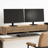 VidaXL Monitorständer mit Schubladen 100x27x15 cm Holz handwerkliche Eiche
