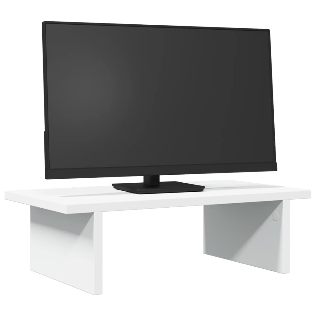 Vidaxl Monitor steht 50x27x15 cm verarbeitetes Holz weiß