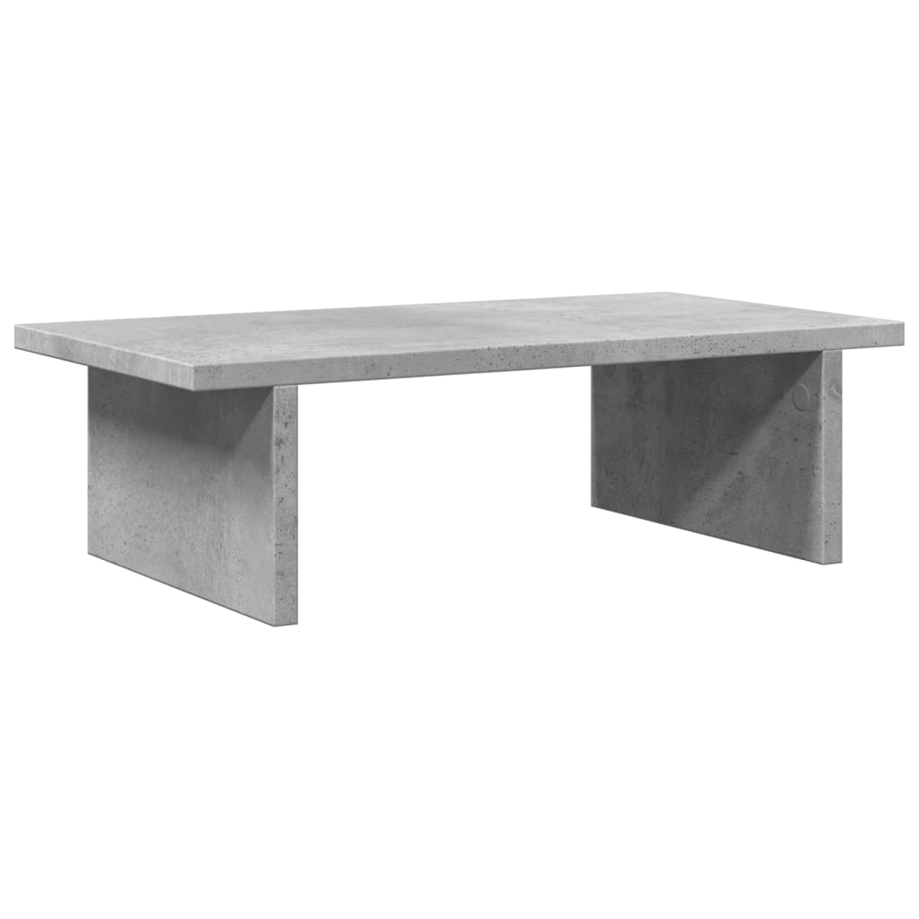Vidaxxl Monitorständer 50x27x15 cm, Holzwerkstoff, Betongrau