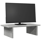 Vidaxxl Monitorständer 50x27x15 cm, Holzwerkstoff, Betongrau