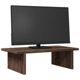 Vidaxxl-Monitorständer 50 x 27 x 15 cm, Holzwerkstoff, braune Eiche