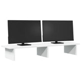 Vidaxx Monitorständer 100x27x15 cm Holzwerkstoff weiß