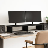 Vidaxx Monitorständer 100x27x15 cm verarbeitetes Holz schwarz
