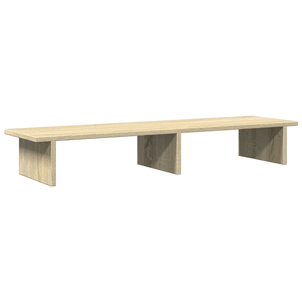 Vidaxxl Monitorständer 100x27x15 cm, Holzwerkstoff Sonoma-Eiche-farbig