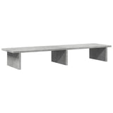 Vidaxxl Monitorständer 100x27x15 cm, Holzwerkstoff, Betongrau