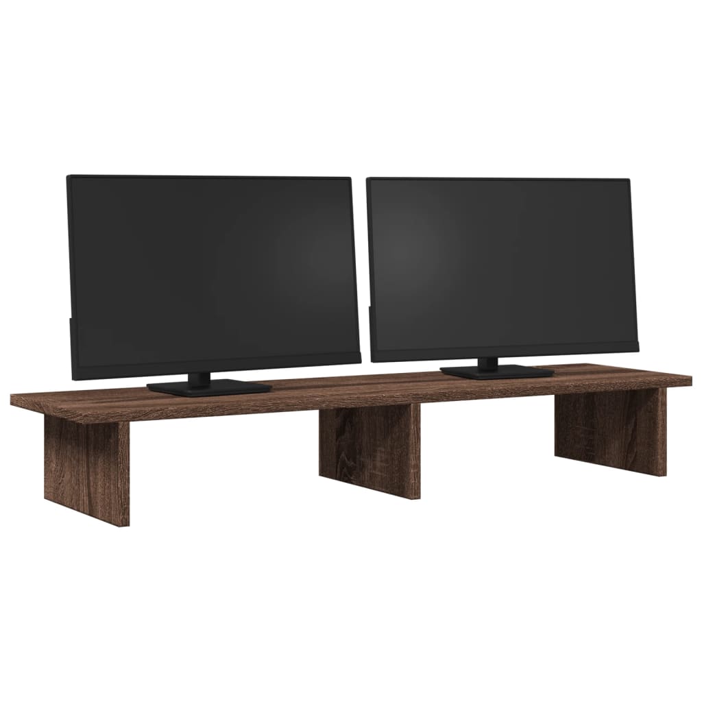 Vidaxl Monitor Standard 100x27x15 cm Behandlet trebrun eik Farget