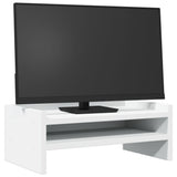 Vidaxxl Monitorständer 42x24x16 cm, Holzwerkstoff weiß