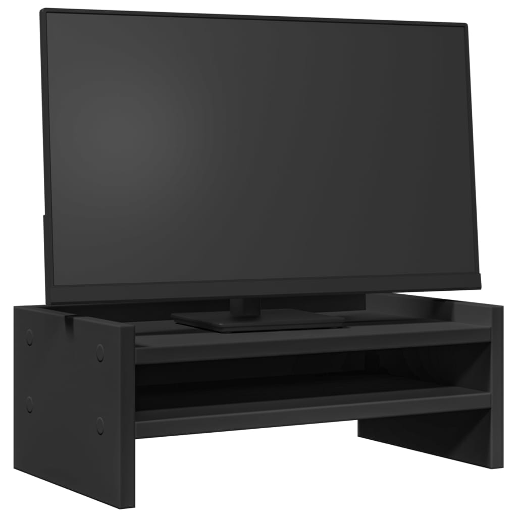Vidaxx Monitorständer 42x24x16 cm verarbeitetes Holz schwarz