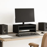 Vidaxx Monitorständer 42x24x16 cm verarbeitetes Holz schwarz
