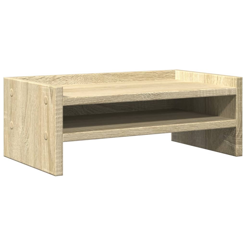 Vidaxxl Monitorständer 42x24x16 cm, fertiges Holz Sonoma-Eiche-farbig