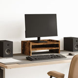 Vidaxxl Monitorständer 42x24x16 cm verarbeitetes Holz, geräucherte Eiche