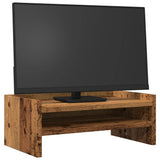 Vidaxxl Monitorständer 42x24x16 cm fertiges Holz, altholzfarben