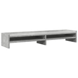 Vidaxxl Monitorständer 100x24x16 cm, Holzwerkstoff, Betongrau