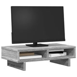 Vidaxxl-Monitorständer 50 x 27 x 15 cm, Holzwerkstoff, graue Sonoma-Eiche