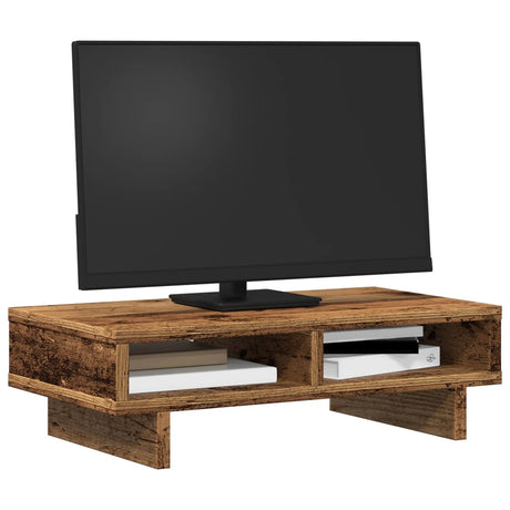 Vidaxxl Monitorständer 50x27x15 cm verarbeitetes Holz, altholzfarben