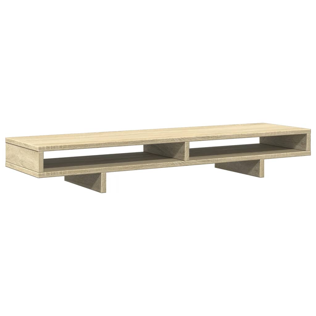 Vidaxxl Monitorständer 100x27x15 cm, Holzwerkstoff Sonoma-Eiche-farbig