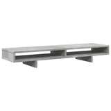 Vidaxxl Monitorständer 100x27x15 cm, Holzwerkstoff, Betongrau