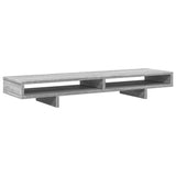 Vidaxxl-Monitorständer 100 x 27 x 15 cm, Holzwerkstoff, graue Sonoma-Eiche