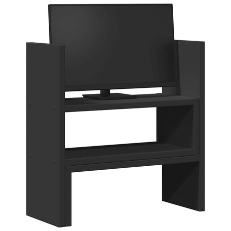 Vidaxx Schreibtisch-Organizer 40x17x41 cm, lackiertes Holz schwarz
