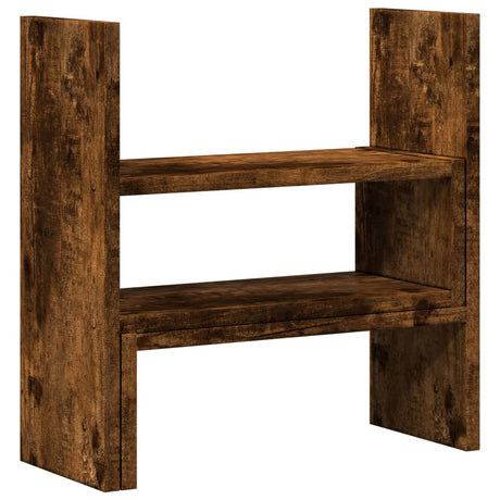 Vidaxx Schreibtisch-Organizer 40 x 17 x 41 cm, verarbeitetes Holz, Farbe geräucherte Eiche