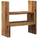 Vidaxx Schreibtisch-Organizer 40 x 17 x 41 cm, fertiges Holz, altholzfarben