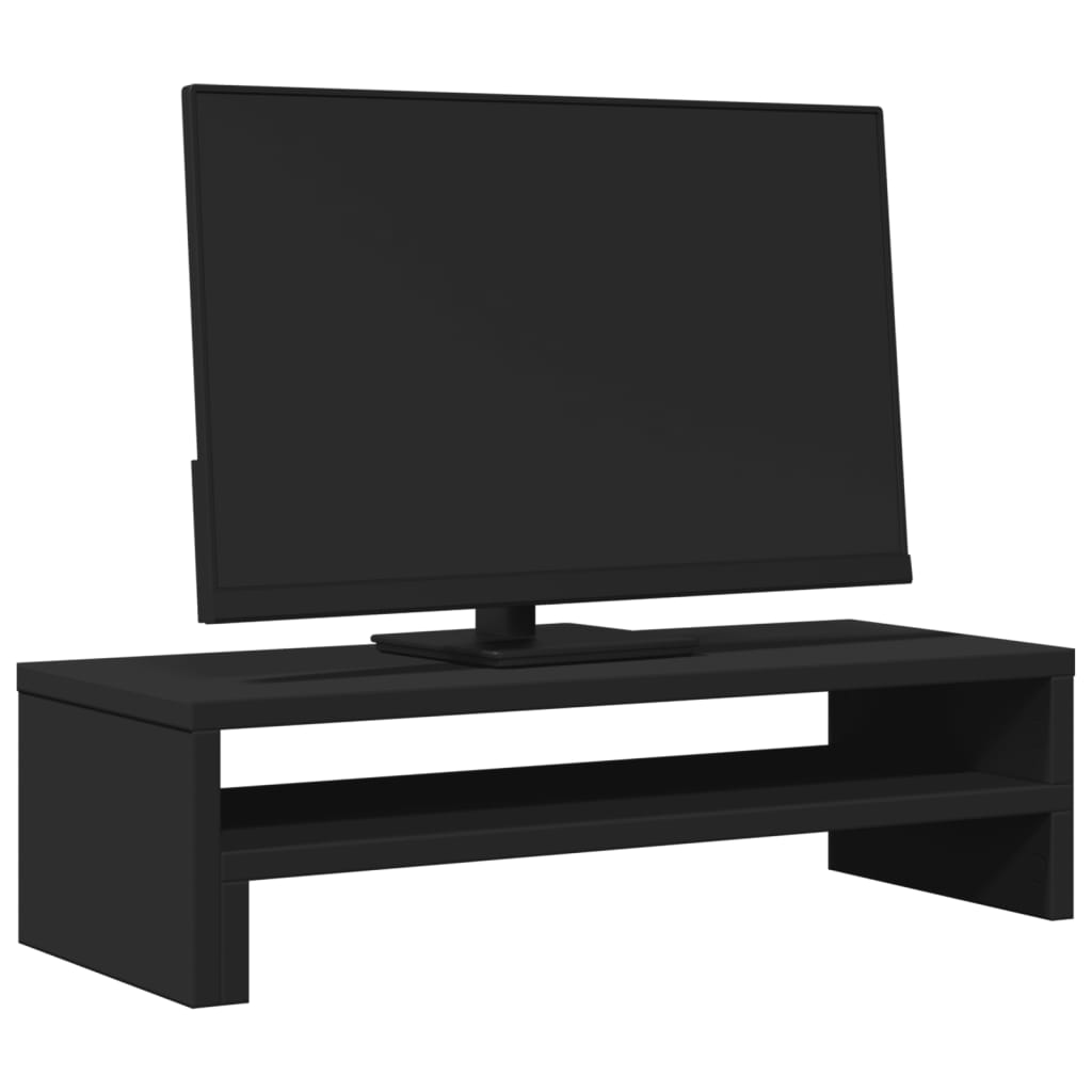 Vidaxx Monitorständer 54x22x15 cm, lackiertes Holz schwarz