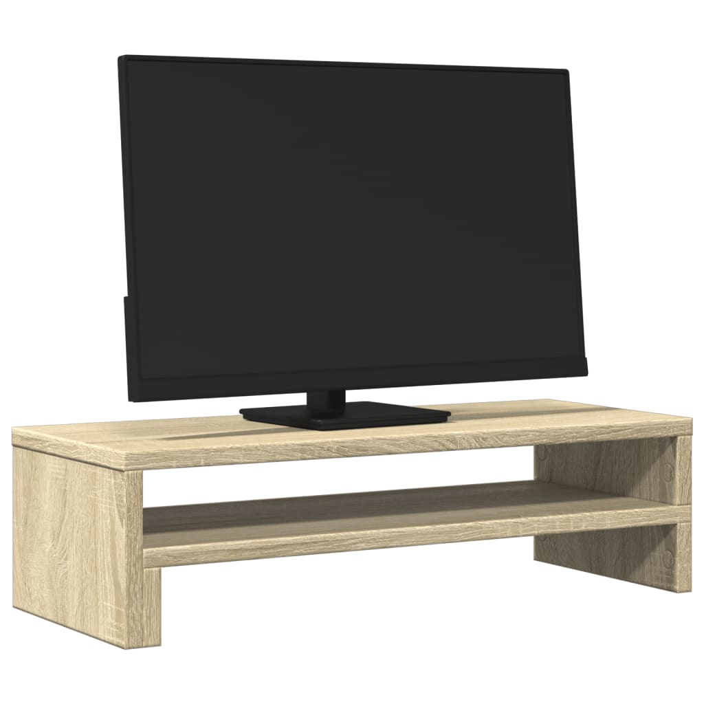 Vidaxxl Monitorständer 54x22x15 cm, Holzwerkstoff Sonoma-Eiche-farbig