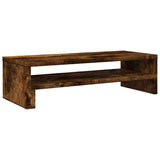 Vidaxxl Monitorständer 54x22x15 cm verarbeitetes Holz, geräucherte Eiche