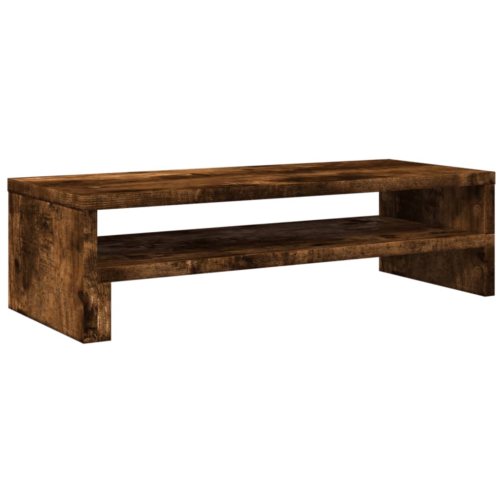 VidaXL monitor standard 54x22x15 cm processed wood smoked oak colored