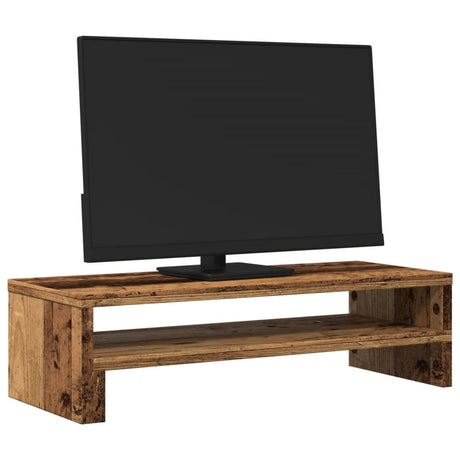 Vidaxxl Monitorständer 54x22x15 cm fertiges Holz, altholzfarben