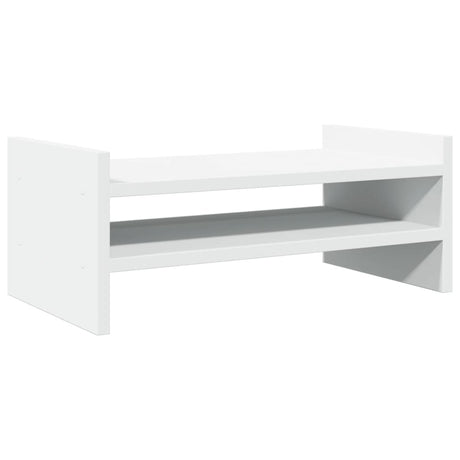 VidaXL Monitorständer 50x27x20 cm Holzwerkstoff weiß