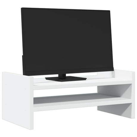 VidaXL Monitorständer 50x27x20 cm Holzwerkstoff weiß